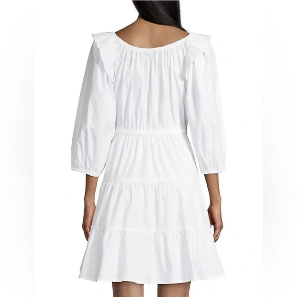 NEW Rachel Parcell white cotton dress tiered size 10 - Picture 2 of 3